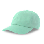 Unstrukturierte Kappe mit Schnallenverschluss 280 g/m² farbe lagunenblau