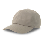 Cap mit 6 Paneele aus gebürsteter Baumwolle als Merchandising farbe hellgrau