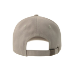 Cap mit 6 Paneele aus gebürsteter Baumwolle als Merchandising farbe hellgrau
