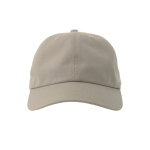 Cap mit 6 Paneele aus gebürsteter Baumwolle als Merchandising farbe hellgrau