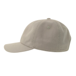 Cap mit 6 Paneele aus gebürsteter Baumwolle als Merchandising farbe hellgrau