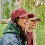 Unstrukturierte Kappe mit Schnallenverschluss 280 g/m²