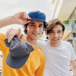 Vintage-Cap aus recycelter Baumwolle mit flachem Schirm, 260 g/m2