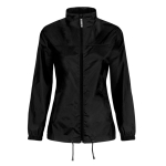 Wasserabweisende Damen-Windjacke aus Nylon, B&C farbe schwarz