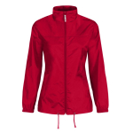 Wasserabweisende Damen-Windjacke aus Nylon, B&C farbe rot