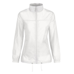 Wasserabweisende Damen-Windjacke aus Nylon, B&C farbe weiß