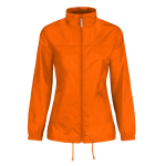 Wasserabweisende Damen-Windjacke aus Nylon, B&C farbe orange
