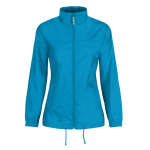 Wasserabweisende Damen-Windjacke aus Nylon, B&C farbe lagunenblau