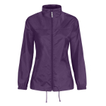 Wasserabweisende Damen-Windjacke aus Nylon, B&C farbe violett