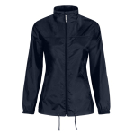 Wasserabweisende Damen-Windjacke aus Nylon, B&C farbe marineblau