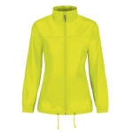 Wasserabweisende Damen-Windjacke aus Nylon, B&C farbe neongelb
