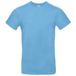 Kurzärmliges Herren-T-Shirt aus Baumwolle, 185 g/m2, B&C farbe hellblau