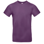 Kurzärmliges Herren-T-Shirt aus Baumwolle, 185 g/m2, B&C farbe purpurfarben