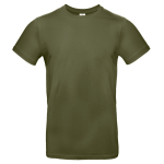 Kurzärmliges Herren-T-Shirt aus Baumwolle, 185 g/m2, B&C farbe olivgrün