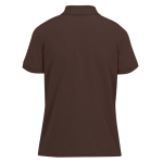 Klassisches Kurzarm-Poloshirt aus Baumwolle für Damen, 180 g/m2, B&C farbe dunkelbraun