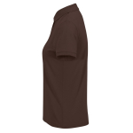 Klassisches Kurzarm-Poloshirt aus Baumwolle für Damen, 180 g/m2, B&C farbe dunkelbraun