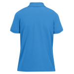 Basic-Baumwollpoloshirt für Damen mit kurzen Ärmeln, 210 g/m2, B&C farbe blau
