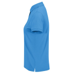 Basic-Baumwollpoloshirt für Damen mit kurzen Ärmeln, 210 g/m2, B&C farbe blau
