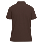 Basic-Baumwollpoloshirt für Damen mit kurzen Ärmeln, 210 g/m2, B&C farbe dunkelbraun