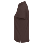 Basic-Baumwollpoloshirt für Damen mit kurzen Ärmeln, 210 g/m2, B&C farbe dunkelbraun