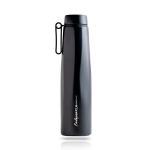Thermoflasche aus recyceltem Edelstahl mit Griff, 750 ml farbe schwarz