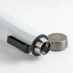 Thermoflasche aus recyceltem Edelstahl mit Griff, 750 ml farbe weiß