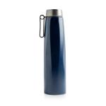 Thermoflasche aus recyceltem Edelstahl mit Griff, 750 ml farbe marineblau