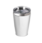 Eleganter Thermobecher aus recyceltem Edelstahl, 330 ml farbe weiß