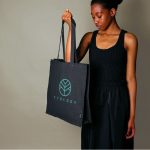 Tasche aus recycelter Baumwolle mit GRS-Zertifizierung, 180 g/m2 farbe schwarz Detailbild 3