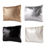 Gepolsterter Kulturbeutel aus Metallic-Polyester, 150 g/m²