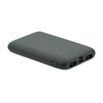Rechteckige Powerbank aus recyceltem ABS, 5.000 mAh
