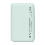 Rechteckige Powerbank aus recyceltem ABS, 5.000 mAh