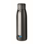 Isolierflasche aus recyceltem Edelstahl mit Temperaturanzeige, 400 ml farbe schwarz neunte Ansicht