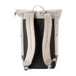 Rolltop-Laptop-Rucksack mit gepolsterten Trägern, 15'' achte Ansicht