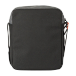 Zweifarbige Umhängetasche aus Polyester mit mehreren Fächern farbe grau zweite Ansicht