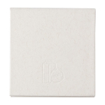 Haftnotizen aus recyceltem Milchkarton als nachhaltiges Werbegeschenk farbe gebrochen weiß dritte Ansicht