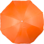 Sonnenschirm aus Polyester mit weißem Rand und UV-Beschichtung, Ø 150 cm erste Ansicht