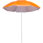Sonnenschirm aus Polyester mit weißem Rand und UV-Beschichtung, Ø 150 cm erste Ansicht