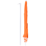 Sonnenschirm aus Polyester mit weißem Rand und UV-Beschichtung, Ø 150 cm dritte Ansicht