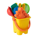 Sandspielzeug-Set für Kinder mit Schaufeln, Harke, Sieb und Formen farbe mehrfarbig zweite Ansicht