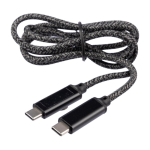 1-Meter-Nylon-Ladekabel mit USB-C-Anschlüssen, 100 W erste Ansicht