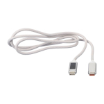 1-Meter-Nylon-Ladekabel mit USB-C-Anschlüssen, 100 W dritte Ansicht