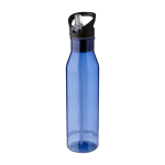 RPET-Flasche mit schwarzem Deckel und klappbarer Trinköffnung, 730 ml farbe ultramarinblau dritte Ansicht