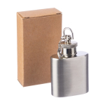 Schlüsselanhänger mit Flachmann, 30 ml Fassungsvermögen farbe silber dritte Ansicht