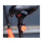Wiederaufladbare Fahrradlichter mit 3 LEDs und 4 Leuchtmodi achte Ansicht
