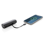 Tragbare Powerbank, Akku einfach zu recyceln, 5.000 mAh farbe schwarz achte Ansicht