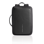 Diebstahlsicherer Rucksack aus RPET, wandelbar in 16” Laptop-Tasche farbe schwarz dritte Ansicht