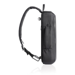 Diebstahlsicherer Rucksack aus RPET, wandelbar in 16” Laptop-Tasche farbe schwarz vierte Ansicht