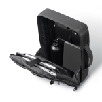 Diebstahlsicherer Rucksack aus RPET, wandelbar in 16” Laptop-Tasche farbe schwarz siebte Ansicht