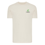 Unisex-T-Shirt aus 100 % Baumwolle, Regular Fit, 180 g/m², Iqoniq farbe natürliche farbe Ansicht mit Logo